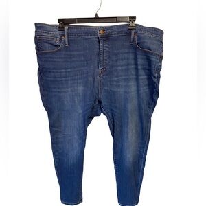 Madewell Women's Jeans Size 37P Curvy High-Rise Skinny Blue Dark Wash‎